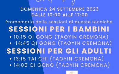 TaoYin Cremona al 1° Olistic Day presso La Corte Regina di San Bassano